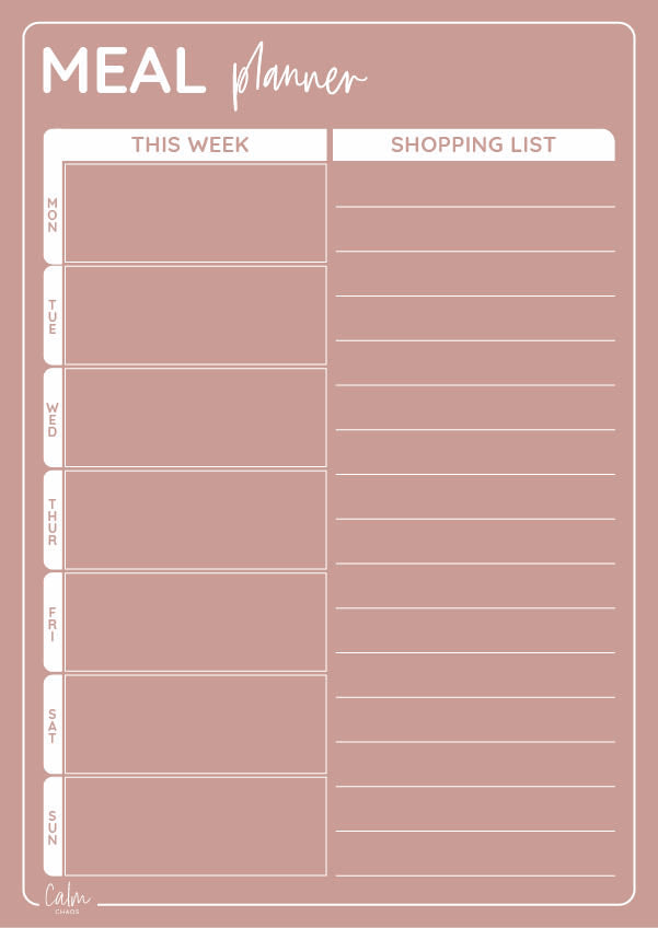 Seconds:  Magnetic Meal Fridge Planner