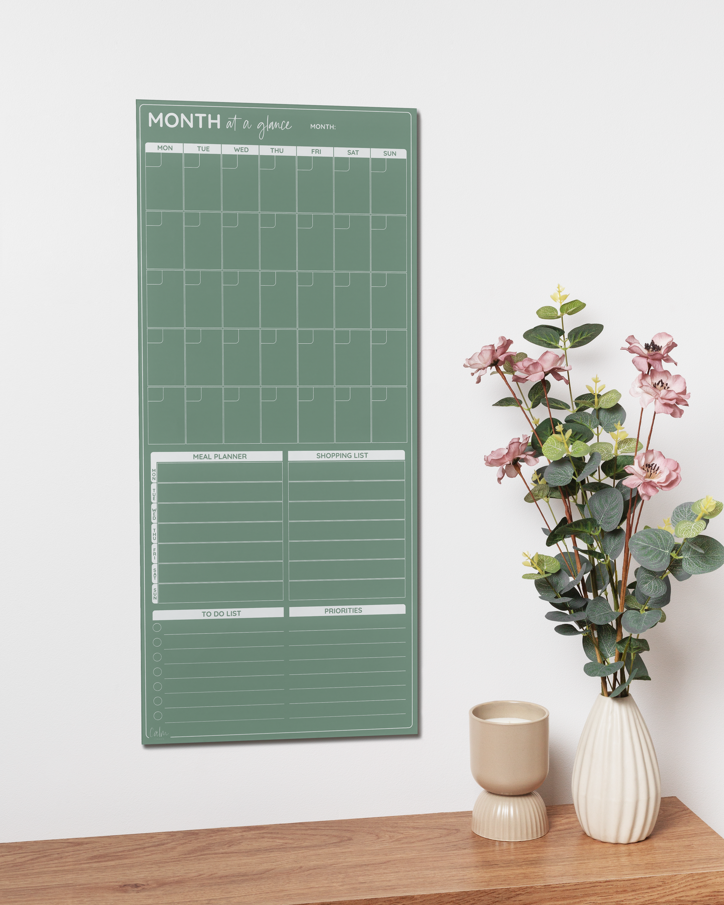 Acrylic Monthly Master Planner