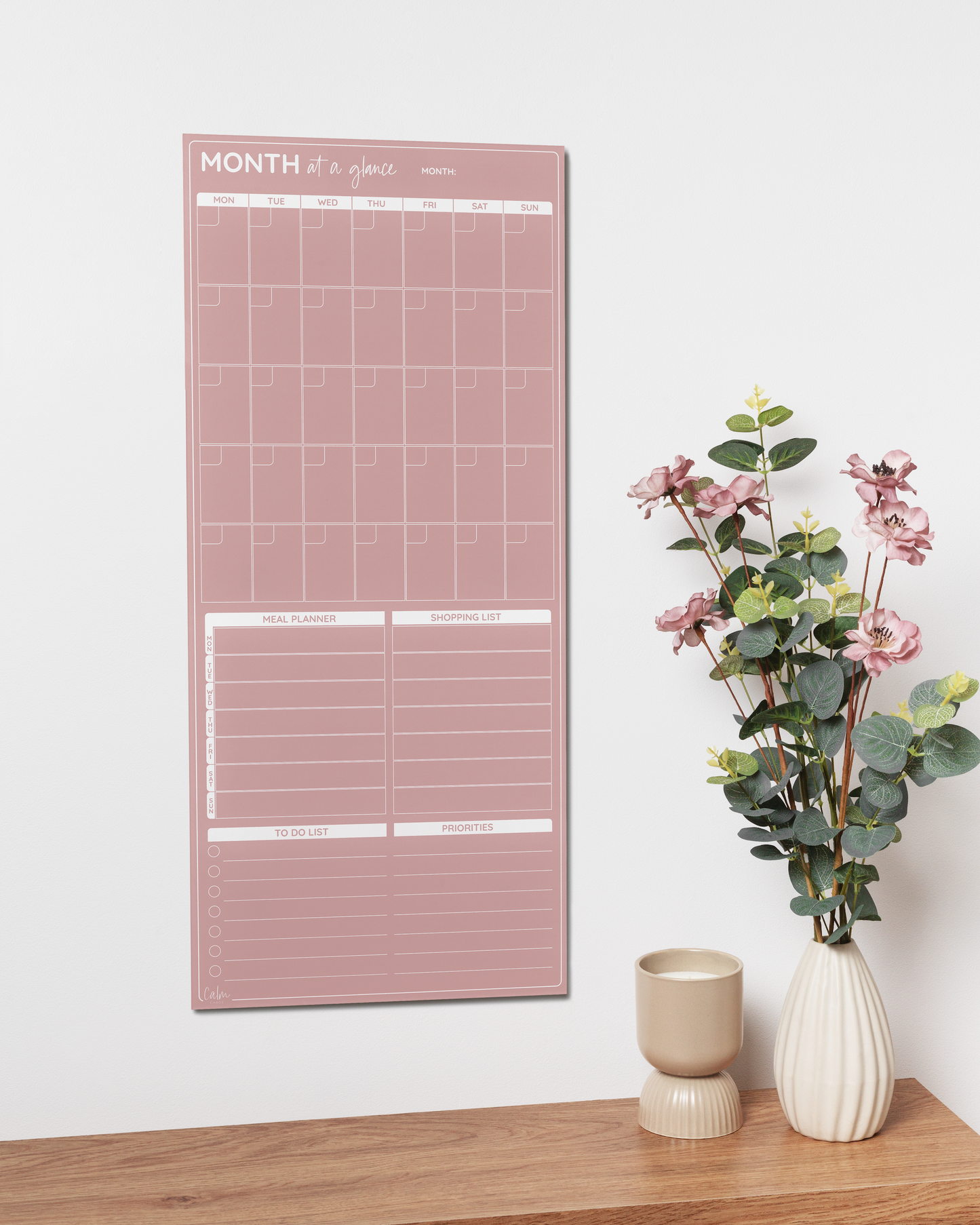 Acrylic Monthly Master Planner